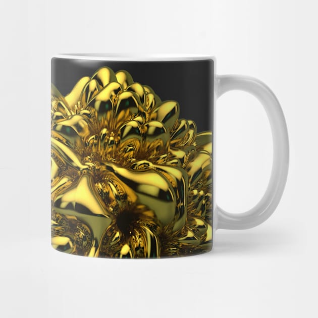 Gold Abstract Displacement by PeteSakeDesigns